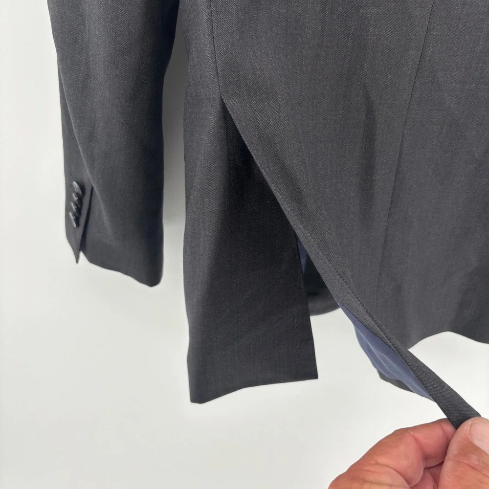 Suitsupply‎ Napoli Two Button Blazer Mens 36R Charcoal Zignone Wool Super 110s